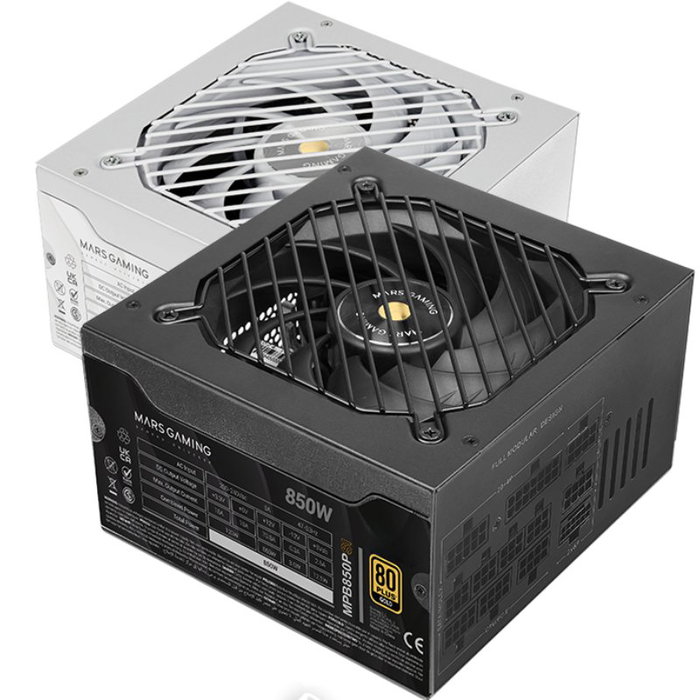 Mars Gaming MPB850PSI 850W 80 PLUS Gold Modular ATX 3.1 Mars Gaming MPB850PSI 850W 80 PLUS Gold Modular ATX 3.1